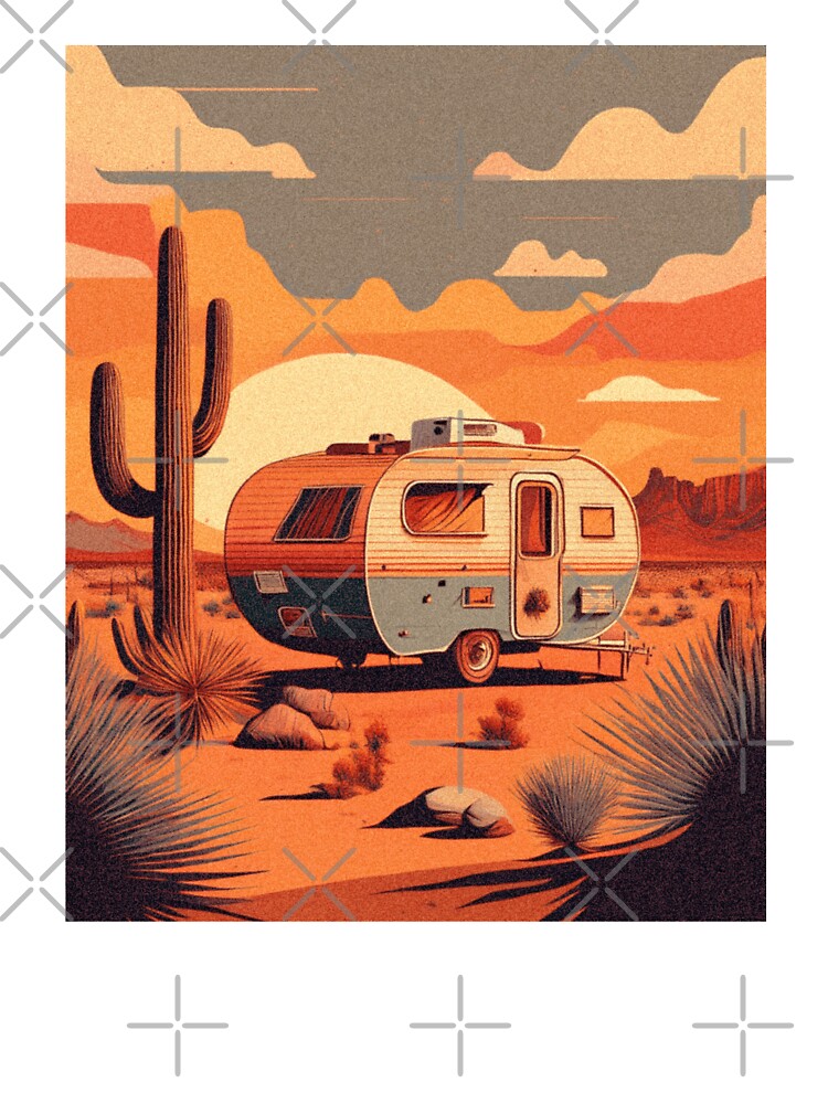 Desert Dreams – Retro Travel Trailer in Arizona by DVNarts