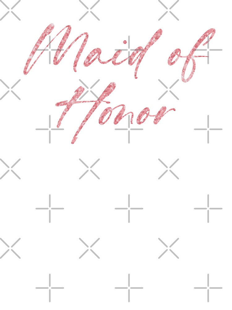 Pink Sparkles Maid of Honor by FlowerShopAndCo