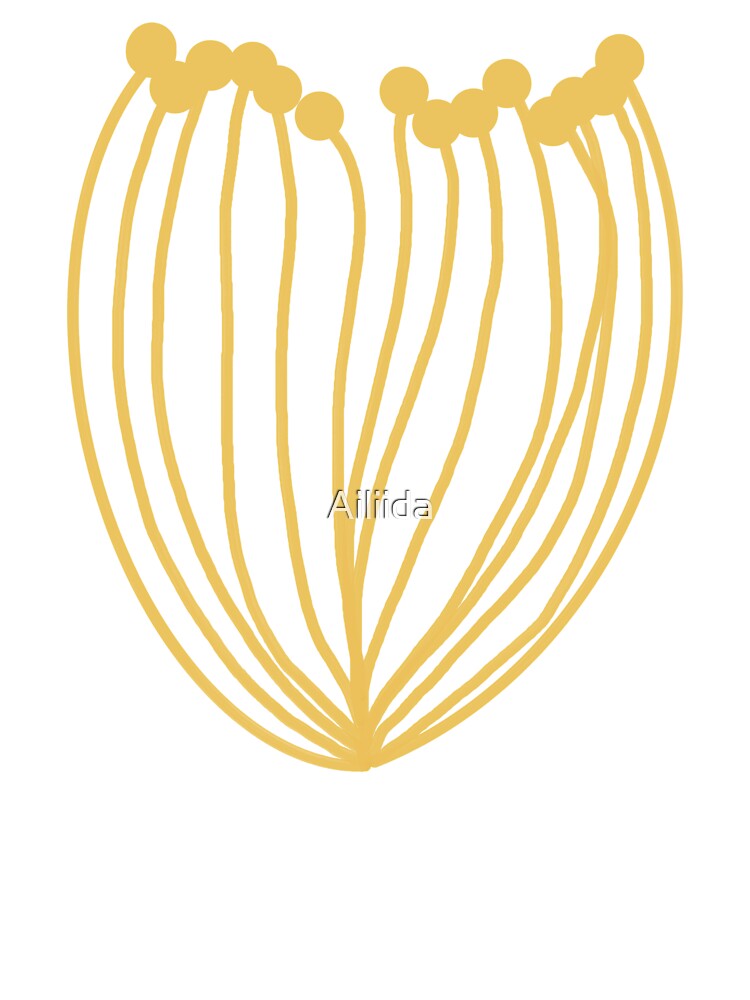 Yellow Simple Flower Pattern by Ailiida