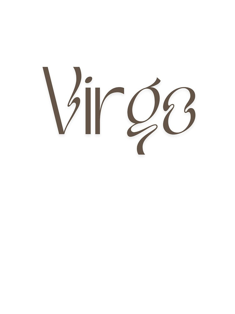 Minimalist Virgo Zodiac Sign Astrology Art by pahu99