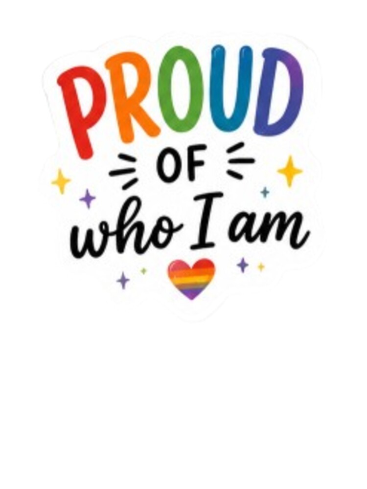 Proud of Who I Am Rainbow Pride by Pixanova