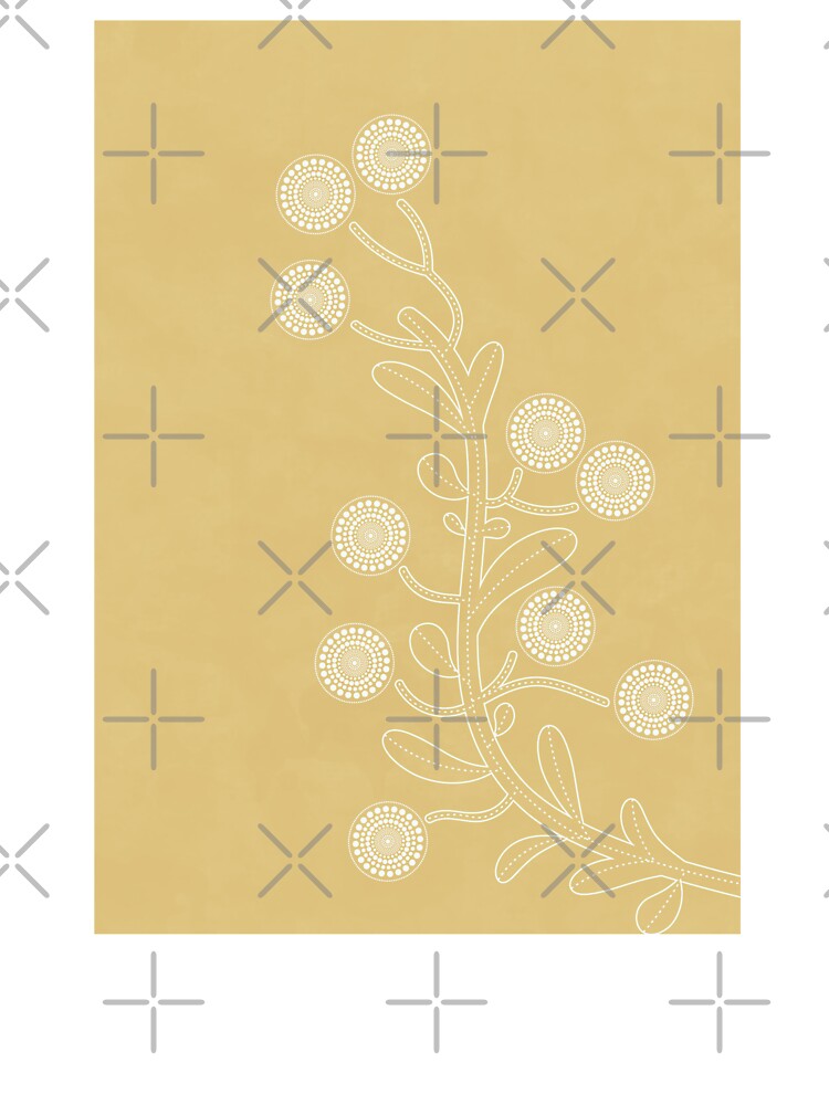 Yellow Floral, Abstract Leaf Illustration, Minimalist Boho Botanical by technicolorable_art