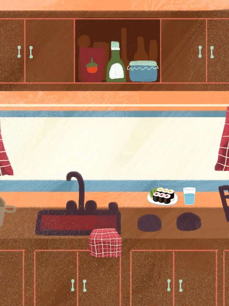 Midnight Sushi in My Cozy Kitchen by Saragoza