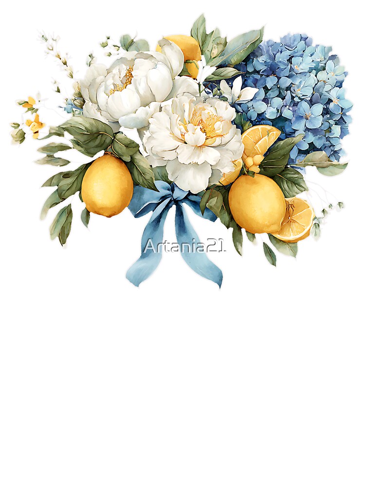 Botanical Whispers: Elegant Floral Art Print by Artania21