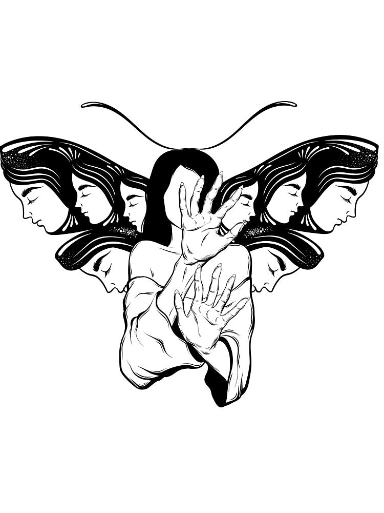 The Moth God Of Faces | Perfect For Your Goth, Wiccan, Alternative Friends by LemonDemonzzz