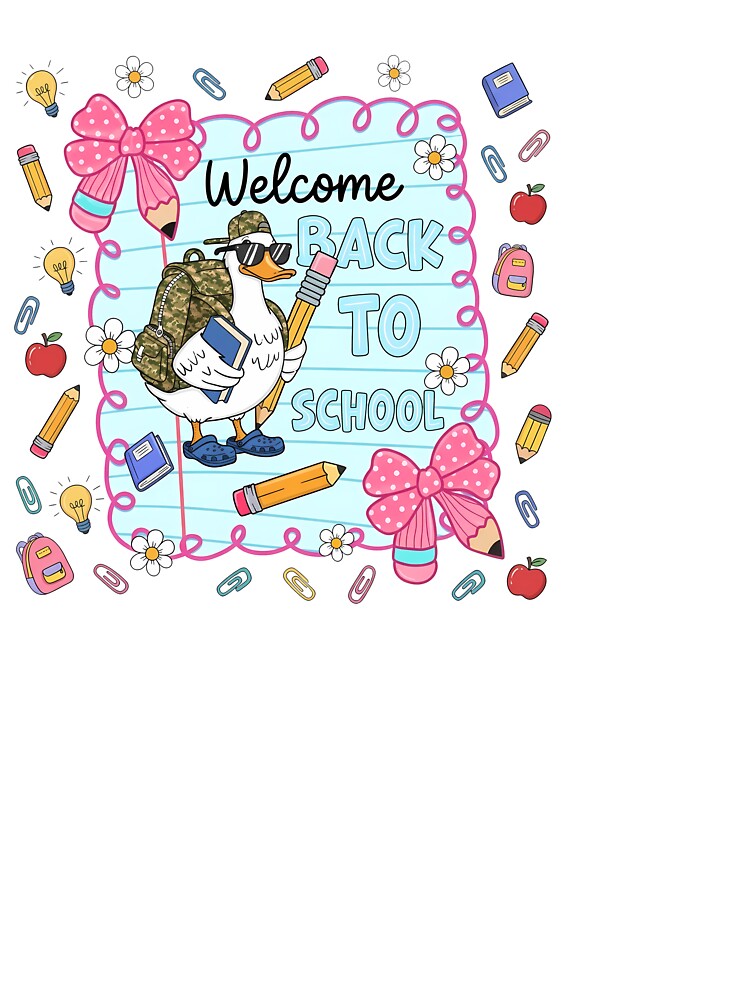 Welcome Back To School Cute Kids First Day Of School by KroghDs