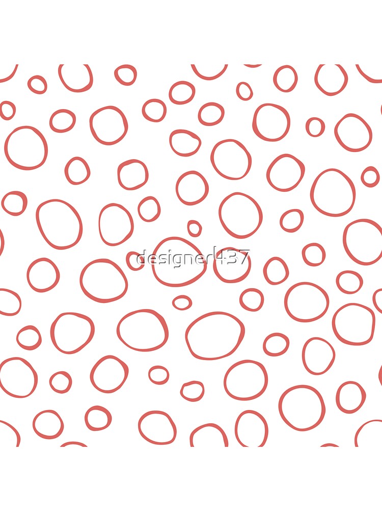 Living coral ring hand drawn seamless pattern by designer437