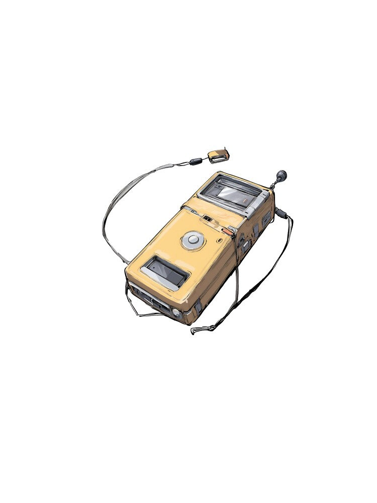 Yellow Walkman by Carameltornado