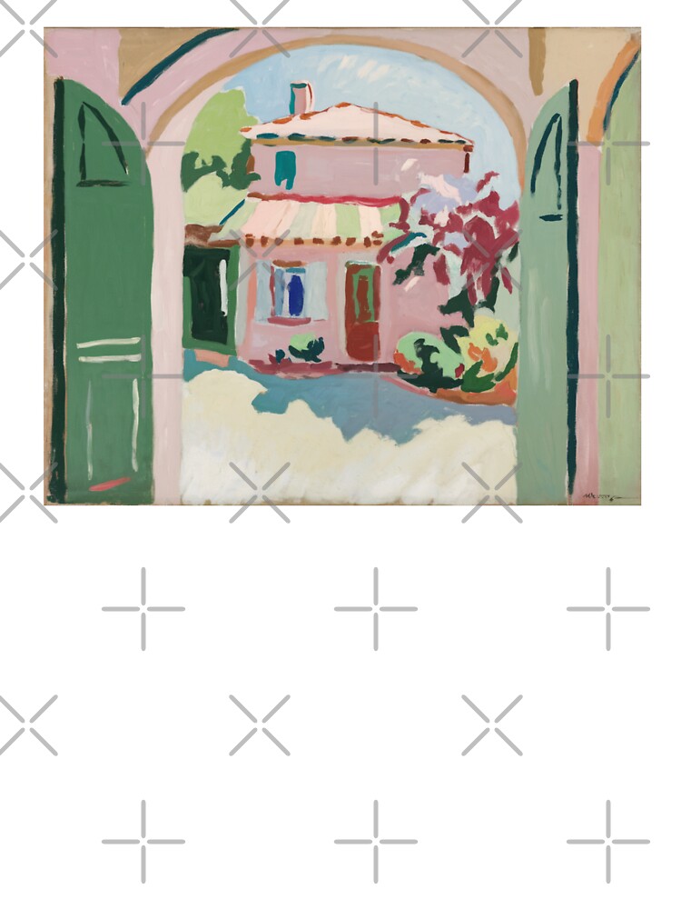 French Garden View | Provence Home and Blossoms | Post-Impressionist Style by CARRAANN