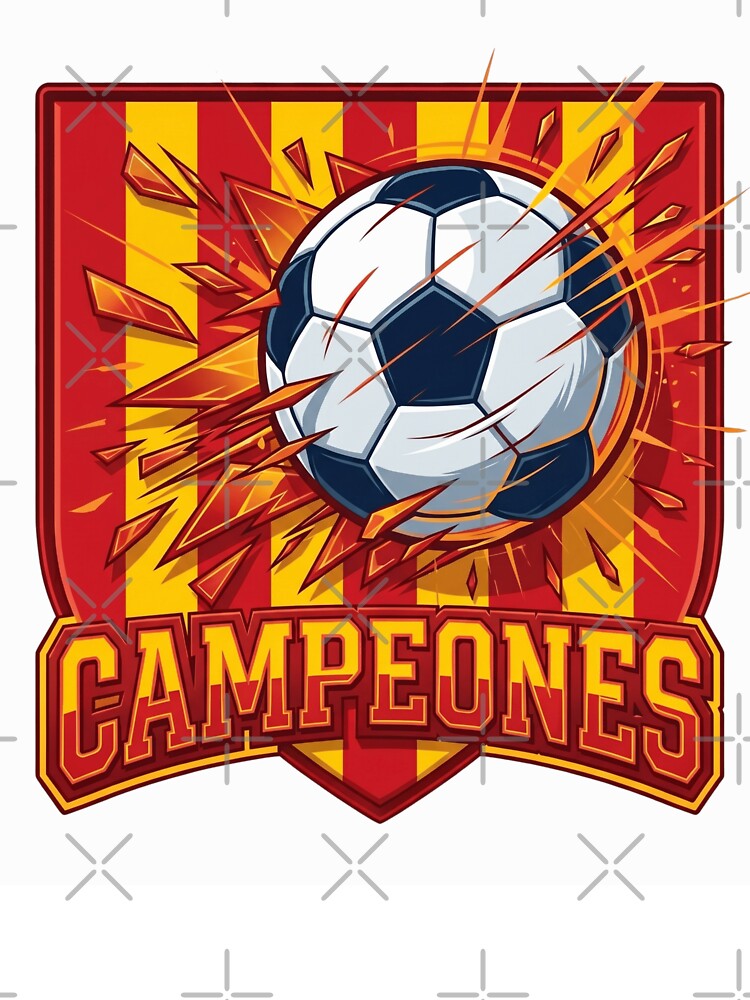 Soccer and football Champions, Campeones T shirt Spain Version by Nirozima