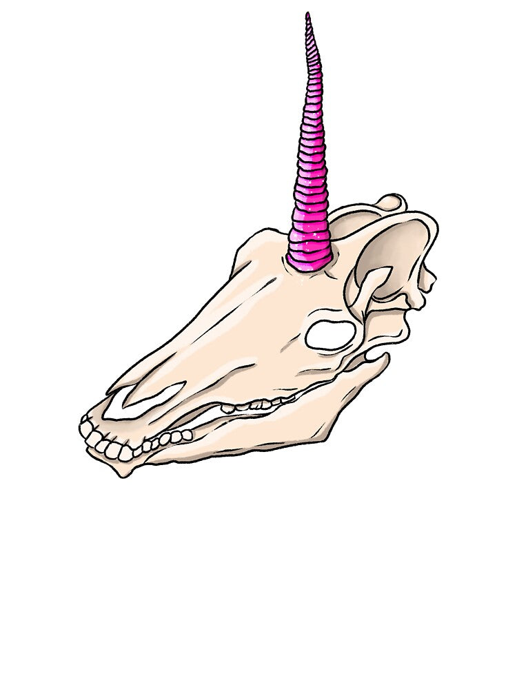 Pink Unicorn Skull Pastel Goth Gothic Halloween Costume for Teens by Maryna Denysenko