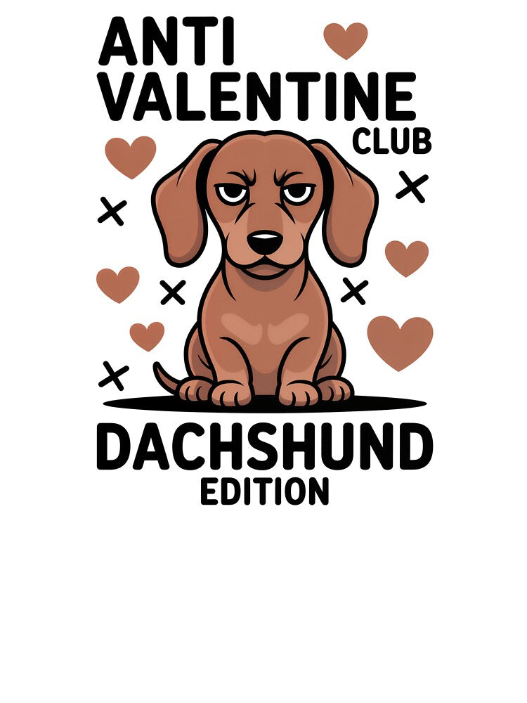 Anti Valentine Club Dachshund Edition – Funny Dog Shirt by Karlas-things