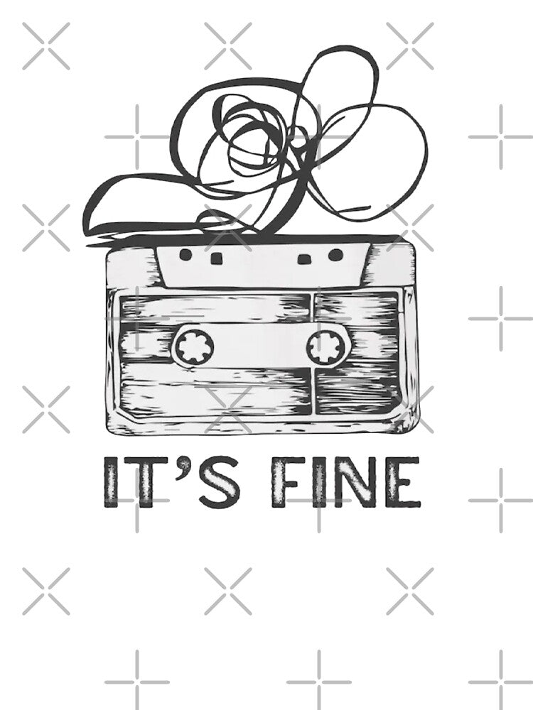 It’s Fine Retro Cassette Tape | 80s 90s Nostalgia by roartusa