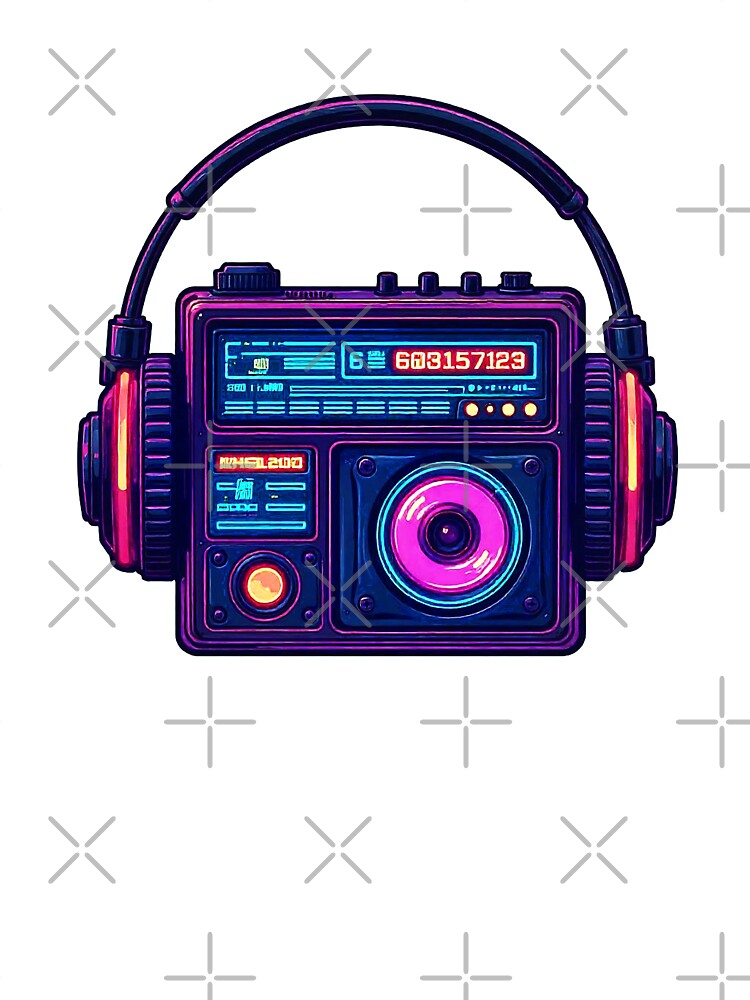 Vintage Neon Cassette Tape by Alquimia Lunar