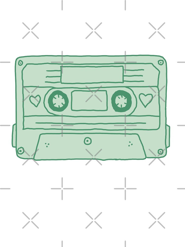 Cassette Tape Green by Thousandfurrs
