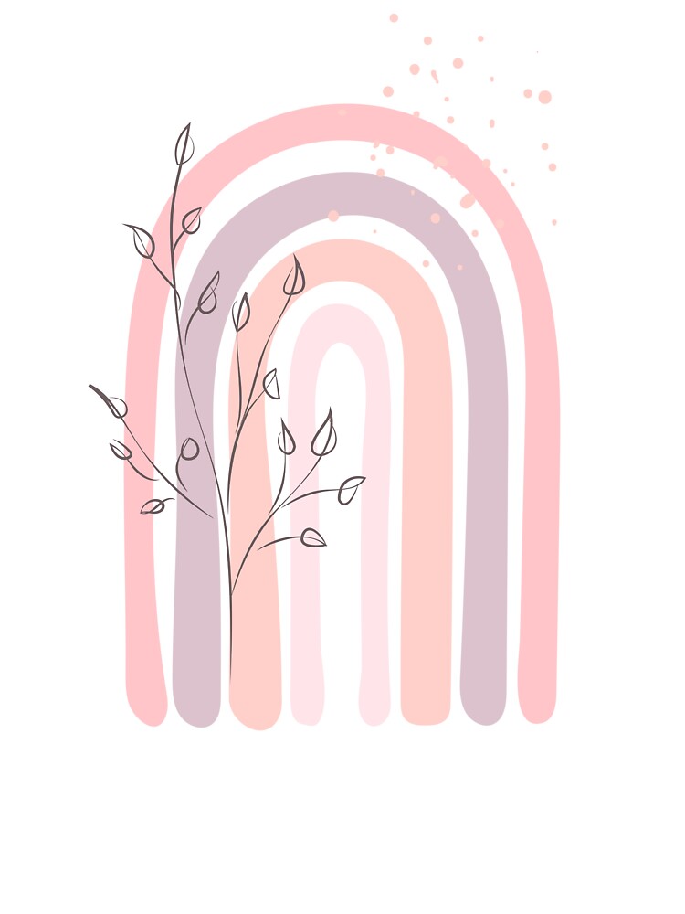 Pink Rose minimalist botanical line art - 3/3 by Ladies-Boutique