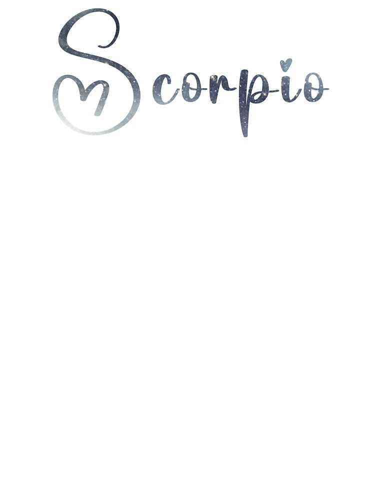 Scorpio Zodiac Sign - Sky Lettering by CelestialCanvas