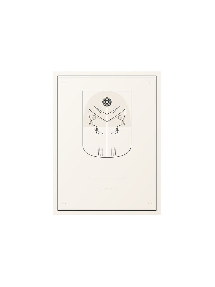 Bloom Where You Are Planted Botanical Line Art Wall Art Print by InkWanderStudio