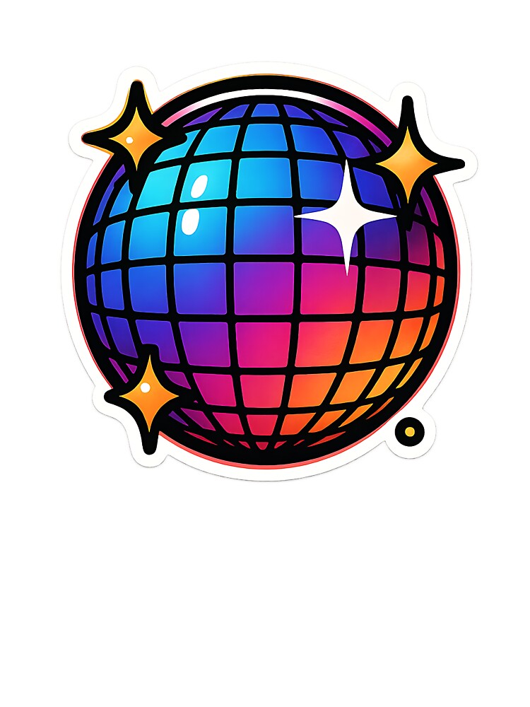 Vaporwave Disco Ball Party Vibe by Throwback Trends