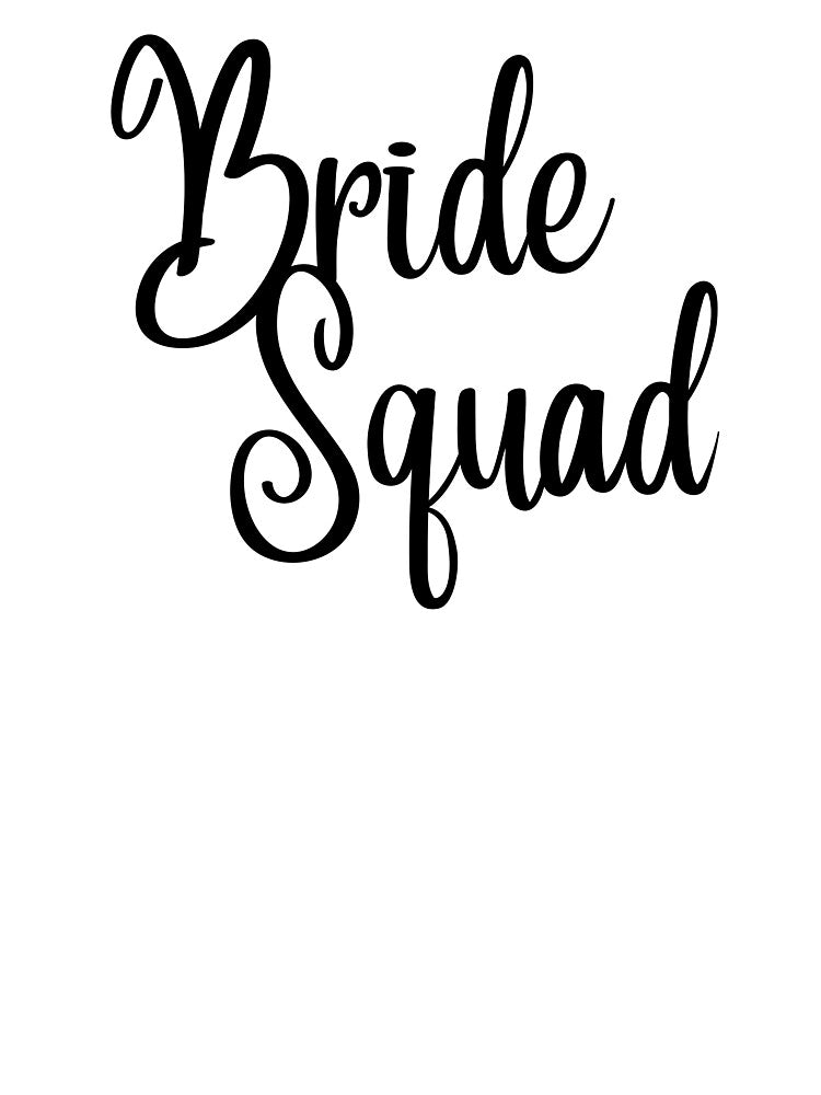 Bride Squad | Wedding Party Hens Party Bachelorette Celebration by highflycrafts