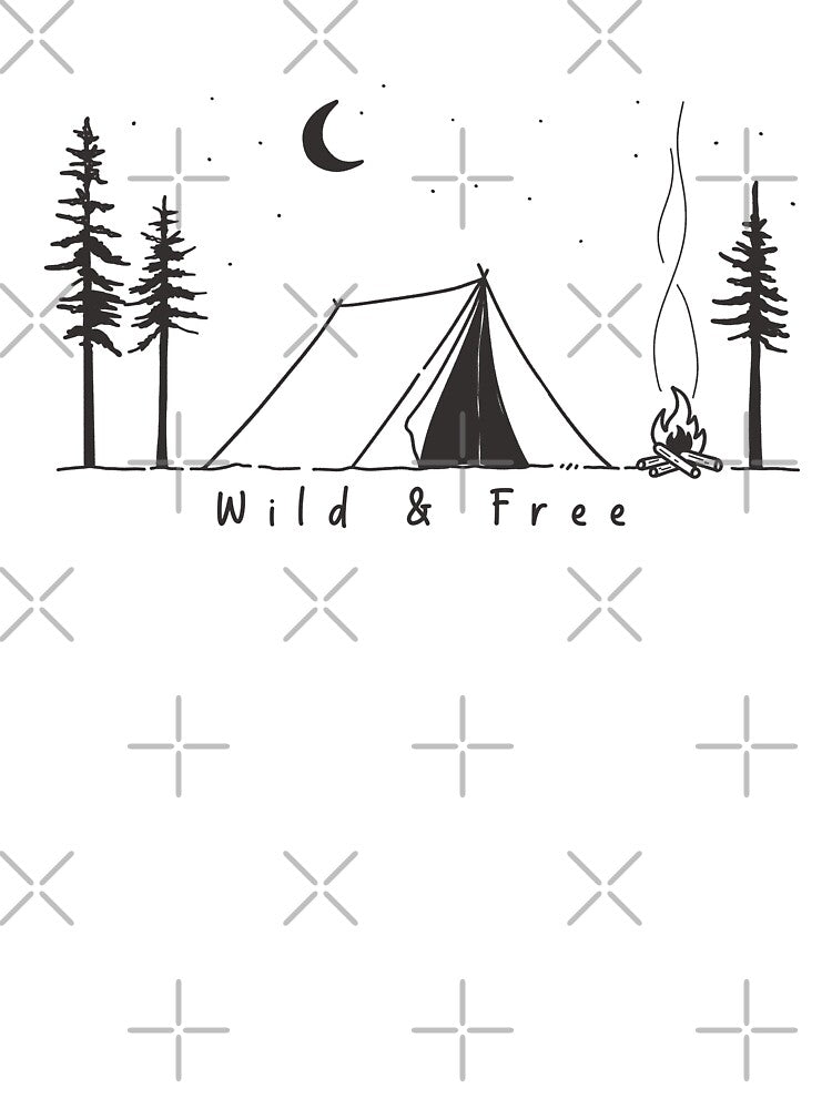 Wild and Free Camping by ethnicdrawing