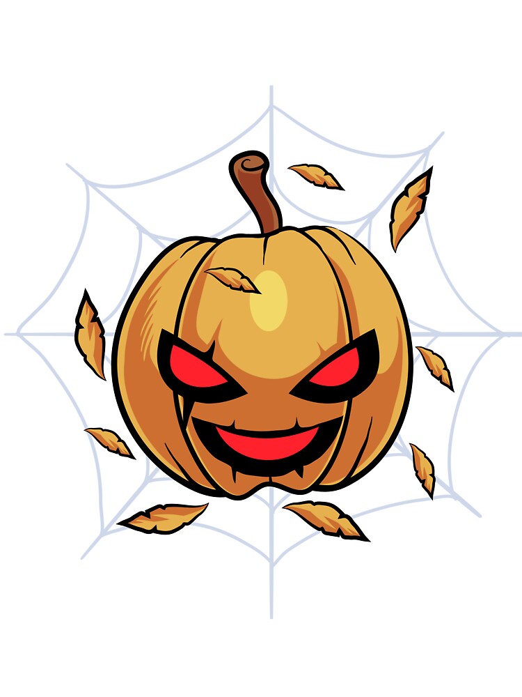 Pumpkin on spider web by DionArts