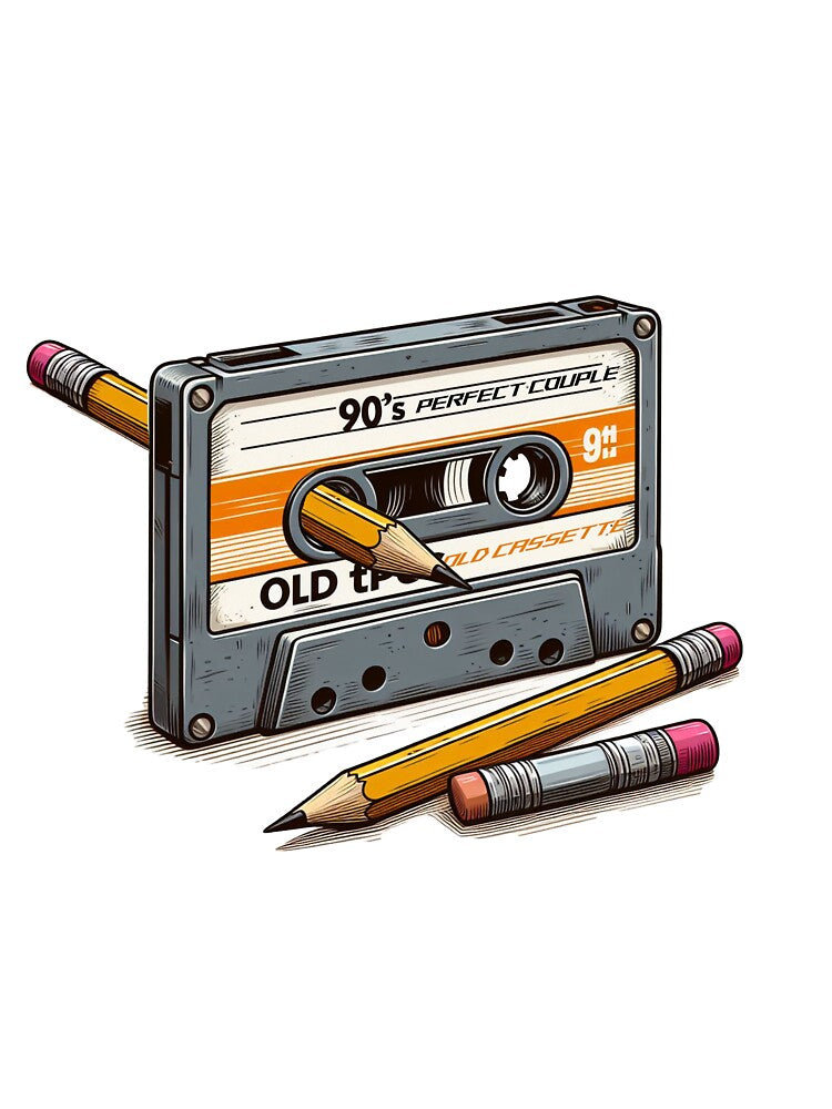 cassette and pencil, by AxelBrook