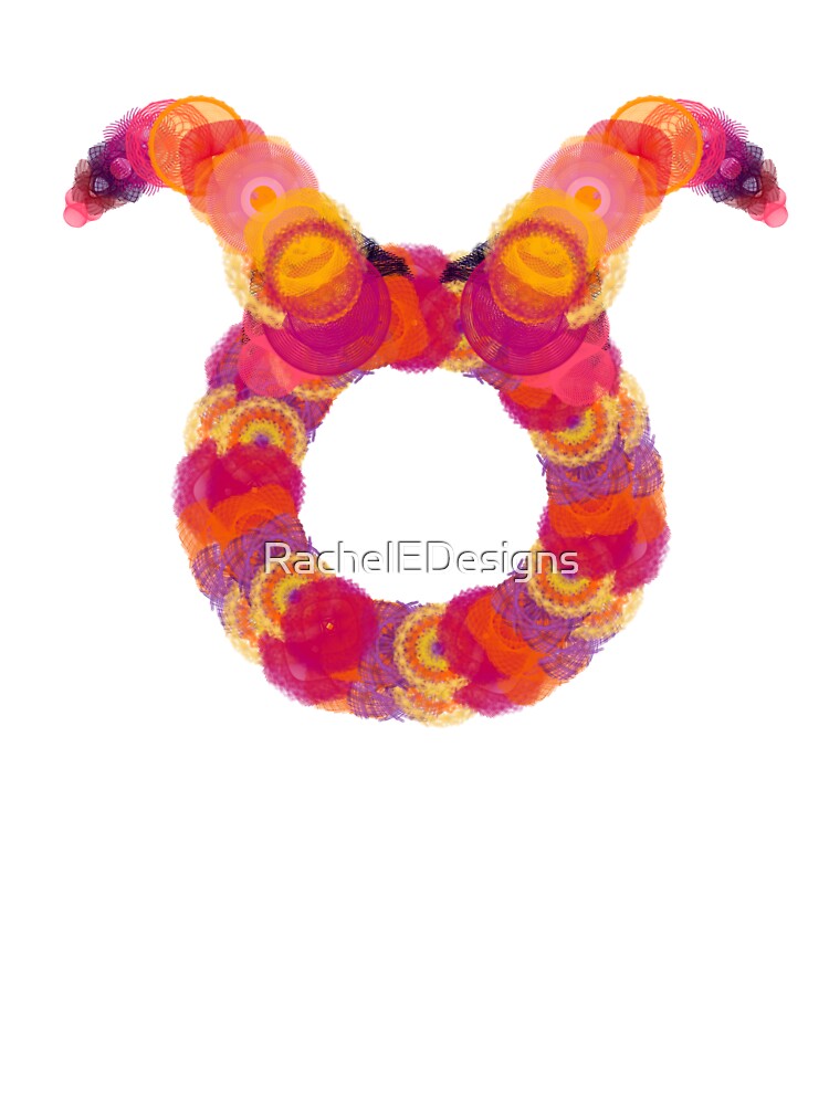 Spirograph Scorpio Taurus Horoscope Symbol by RachelEDesigns