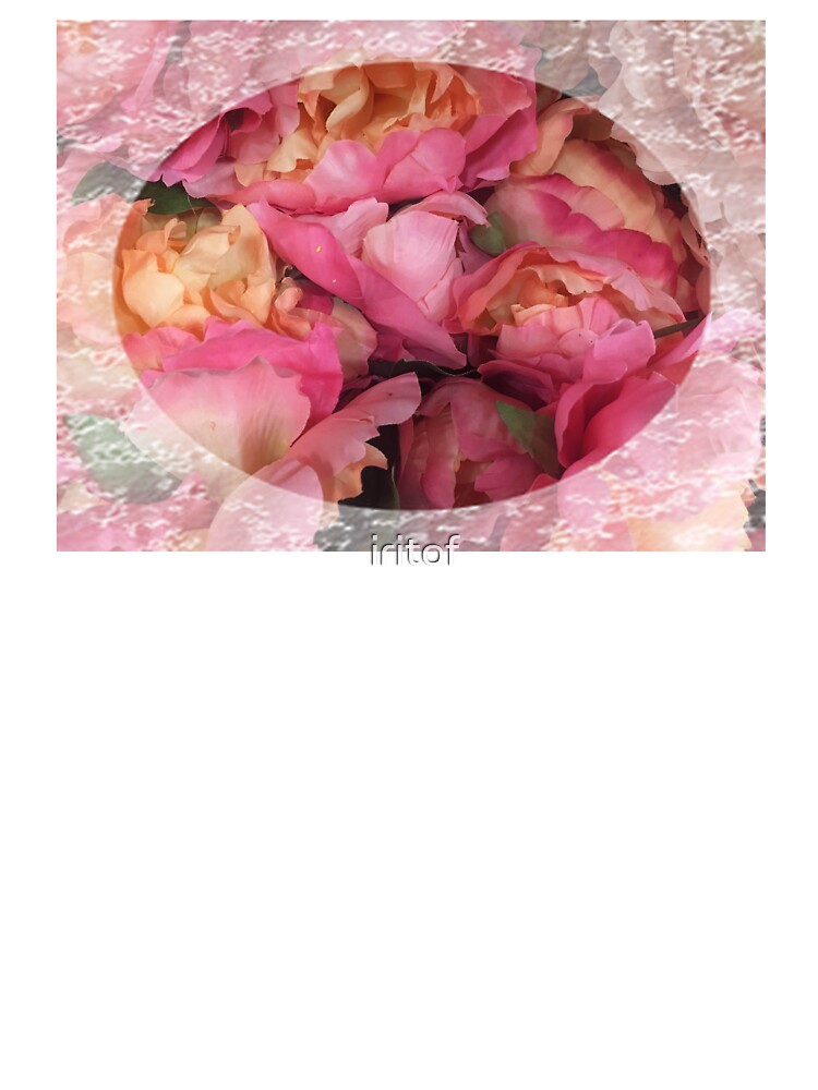 Vintage style flowers petals with lace trim by Iritof by iritof
