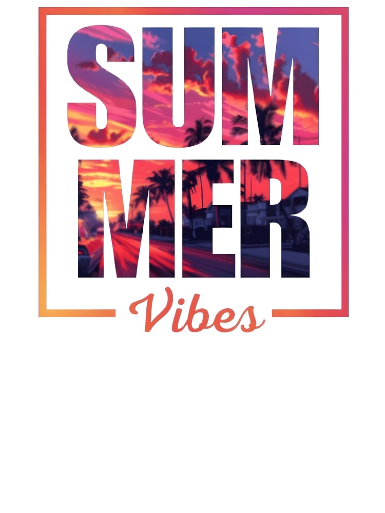 Retro Sunset Summer Vibes Aesthetic Design by DASK-VIBES