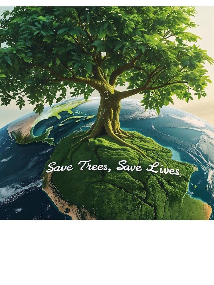 Save Trees, Save Lives – Green Island Planet Nature Protection Fork by smitke