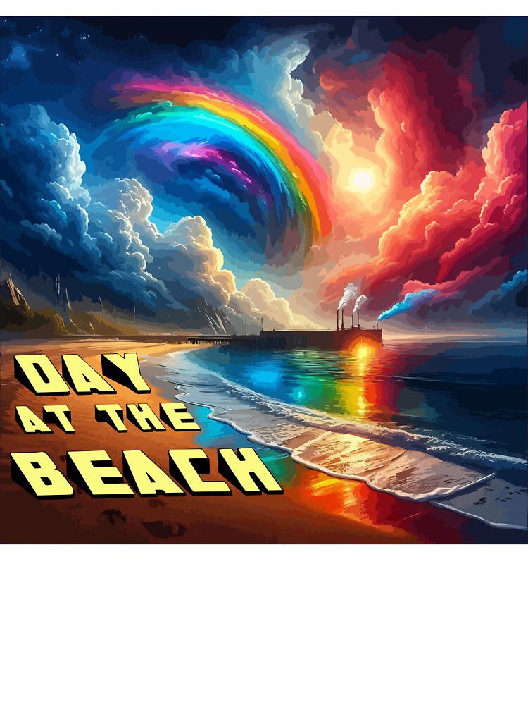day at the beach Summer Vacation 2026 Cute Sea Creatures Art by PixelWaveBD