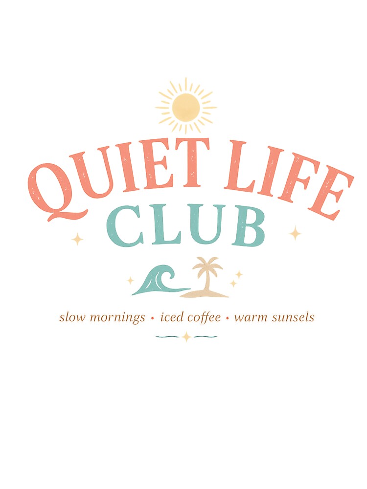 Quiet Life Club Summer Retro Minimal Typography by Studio Umbra