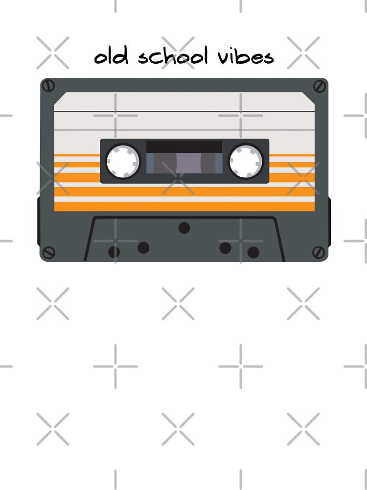 Old School Vibes Cassette Tape Design by idovedesign