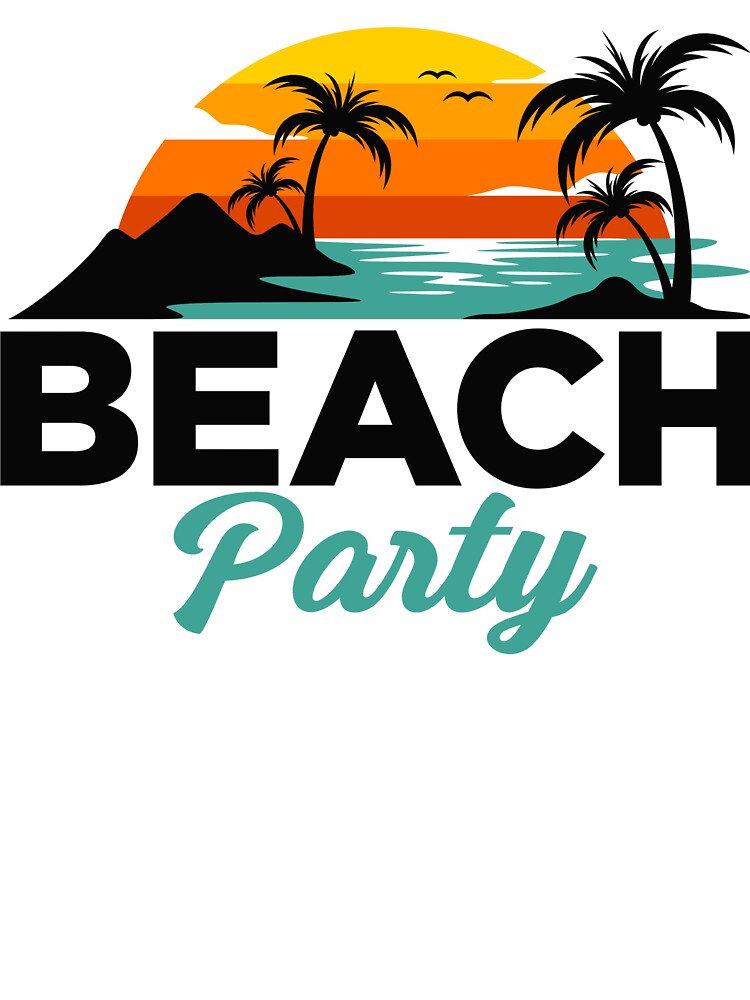 Vintage Beach Party Sunset Tropical Summer Graphic by Redvibeco