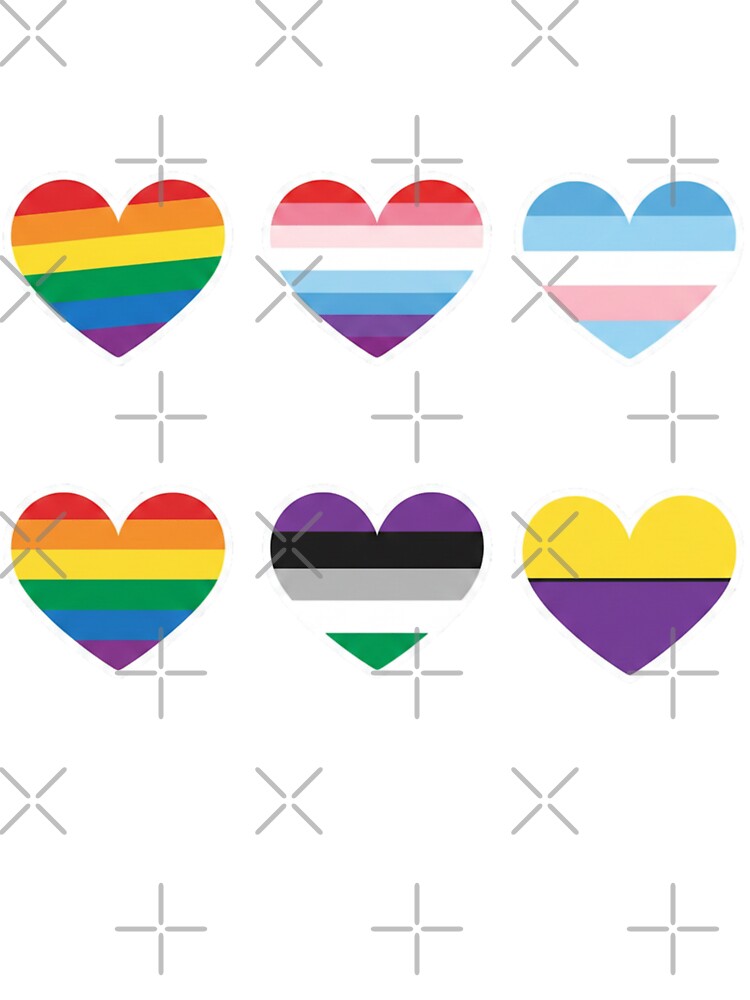 Rainbow Heart Sticker Pack – Pride Love Stickers by Fandom Universe