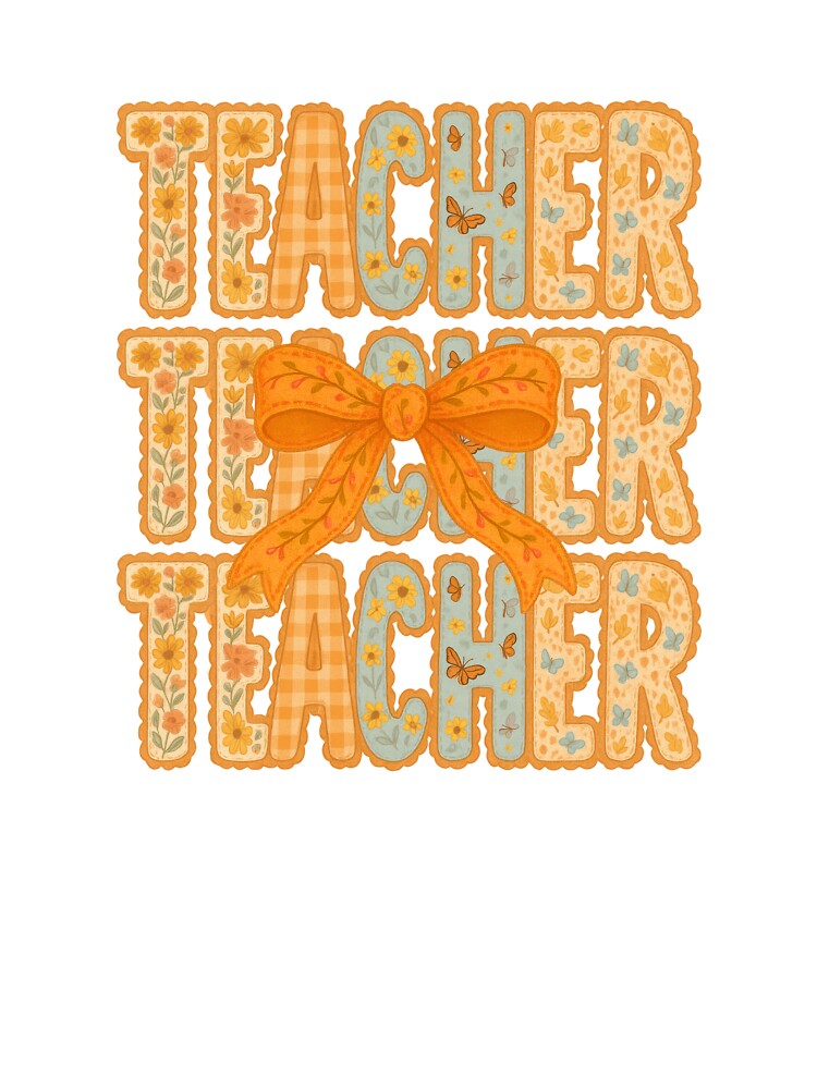 Coquette Floral Bow Teacher Sticker by TeeUp2