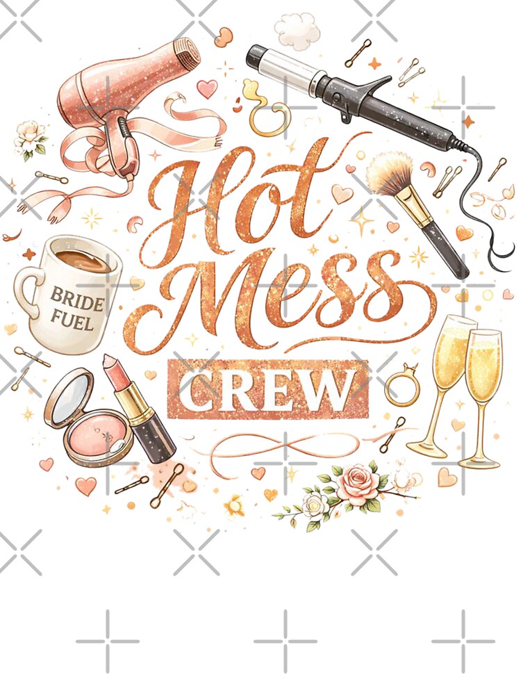 Hot Mess Crew – Bride Squad Energy by ArgentoArt