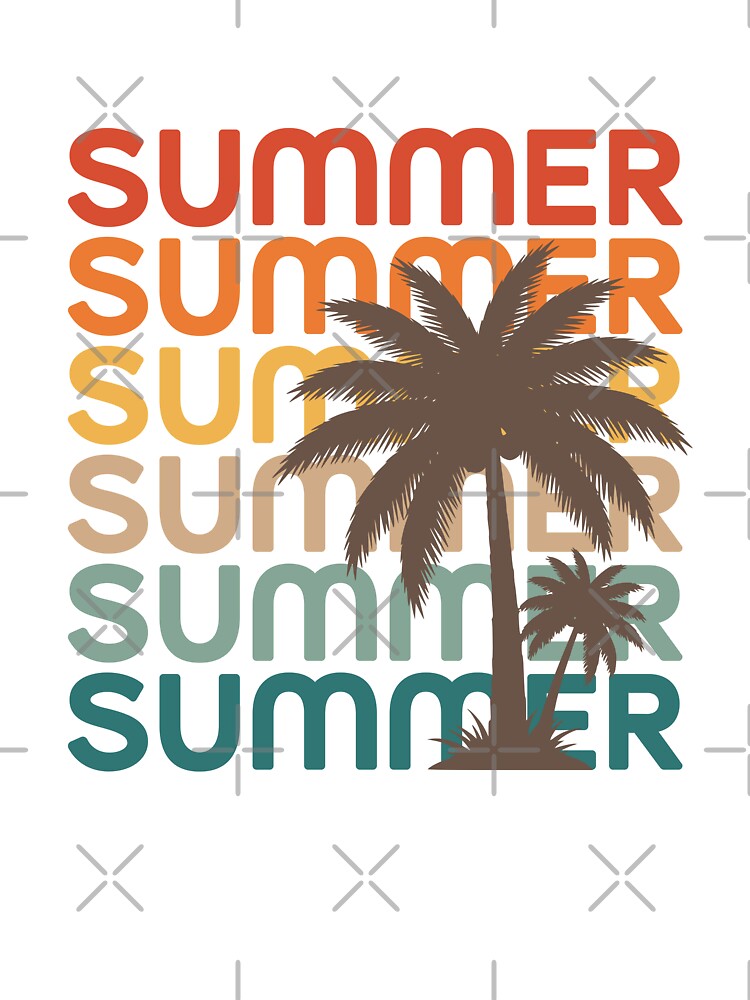 Retro Summer Palm Tree Vibes by Infinitee8hirts