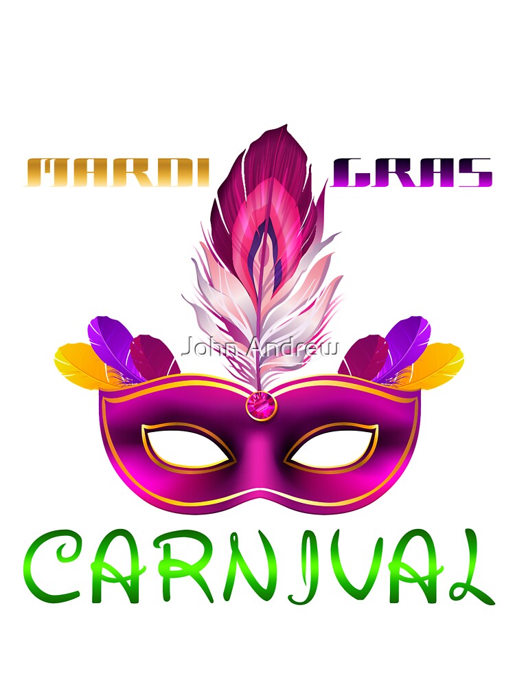 Mardi Gras Sticker by John Andrew