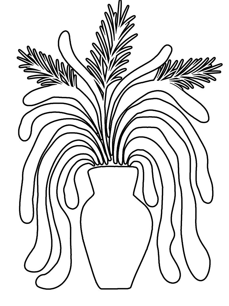 Mason Jar Indoor Plant Minimalist Aesthetic Boho Art by Yellowriversss