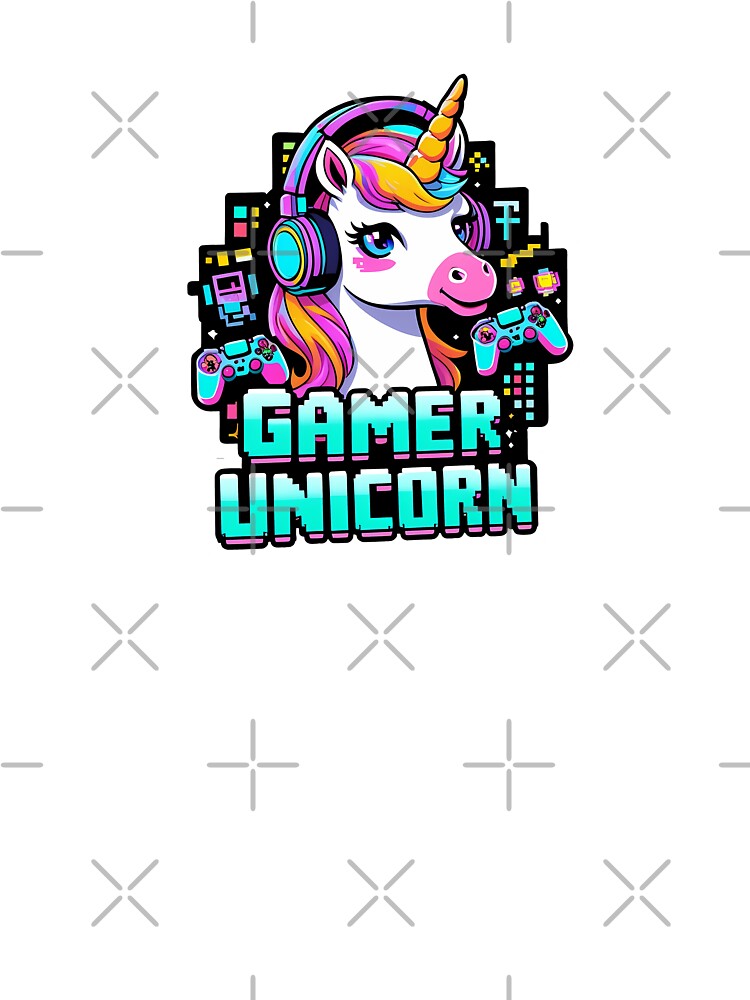 Gamer Unicorn: Pixel Power Gamer by zoughlal