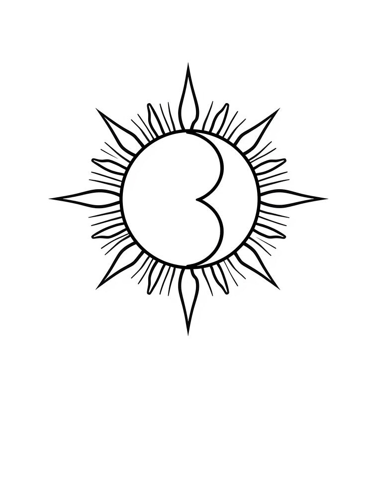 Simple Sun and moon by A Light Worker