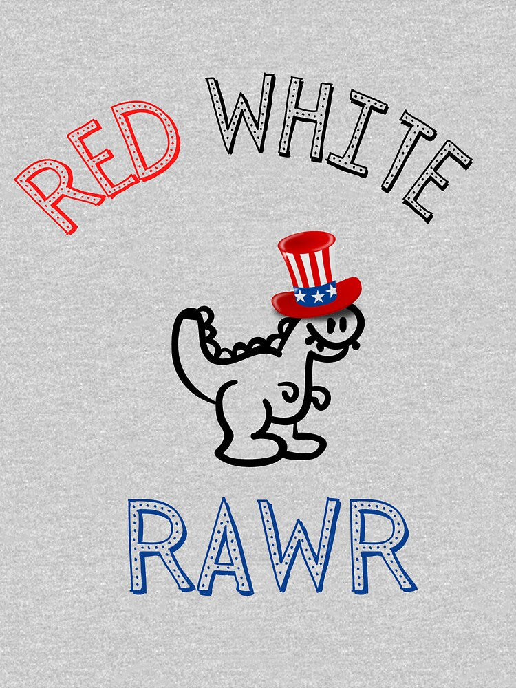 RED WHITE RAWR Funny 4th of july Gifts Holidays Independence Day by sichaz
