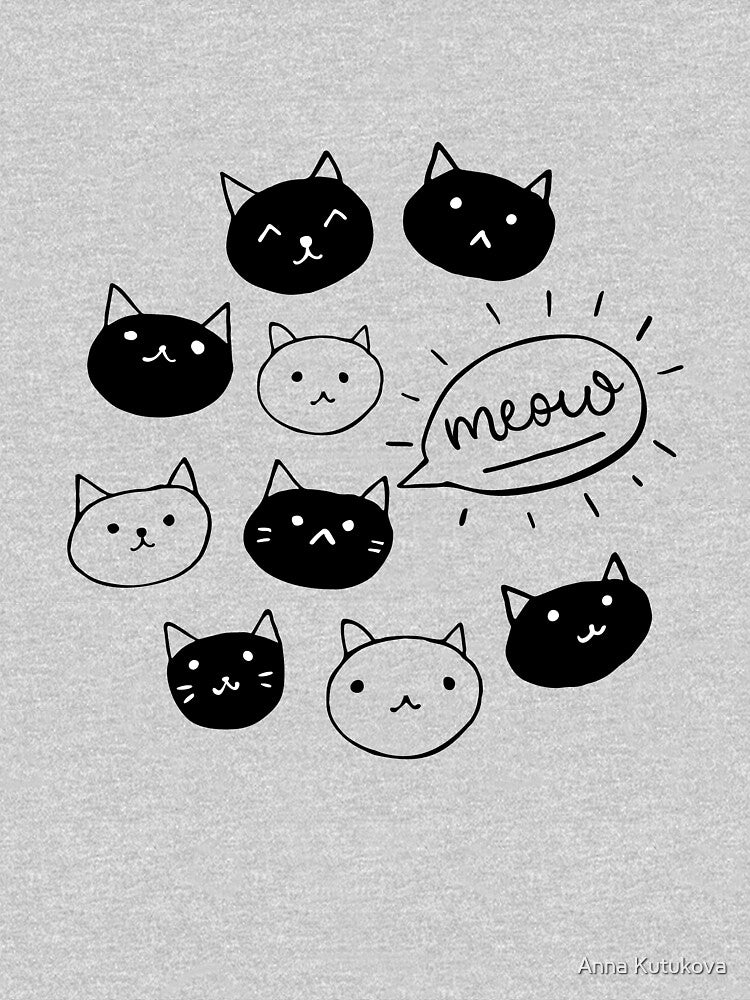 Cats pattern by Anna Kutukova