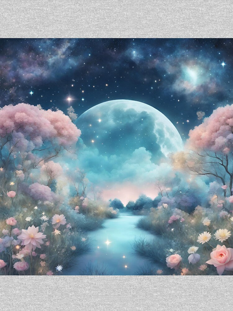 Azure Moon Serenity: Celestial Gardens of Inner Peace by Celestial Charm Co