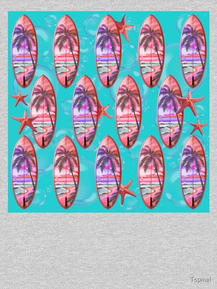 Surf, starfish and bubble pattern by Topmel
