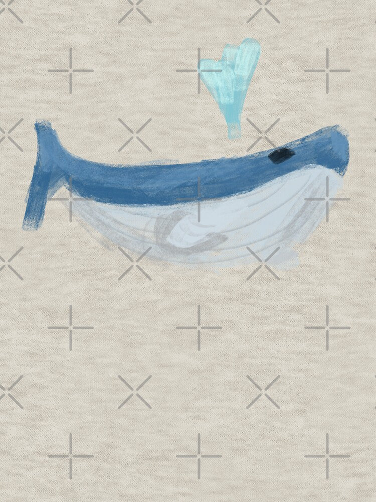 Cute Whale Marine Life Animal Illustration Pastel Sketch by EepyMonke