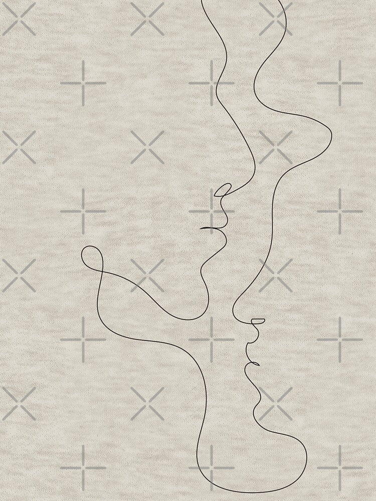 Minimalist Lineart, Line Art Couple, Female Nudes, Sensuality by DiensDesign