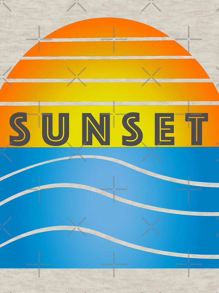 Ocean Sunset Yellow bkgrd by Orchyd